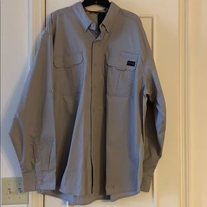 COPY - New! Gray Button Harley Davidson Shirt 2XL